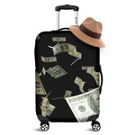 Flying US Dollar Print Luggage Cover