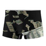 Flying US Dollar Print Men's Boxer Briefs