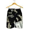Flying US Dollar Print Men's Shorts