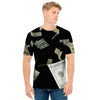 Flying US Dollar Print Men's T-Shirt