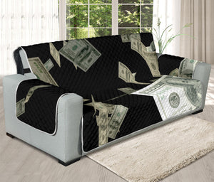 Flying US Dollar Print Oversized Sofa Protector