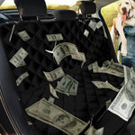 Flying US Dollar Print Pet Car Back Seat Cover