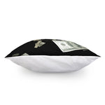 Flying US Dollar Print Pillow Cover