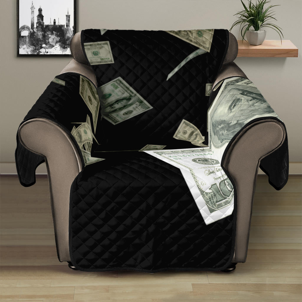 Flying US Dollar Print Recliner Protector