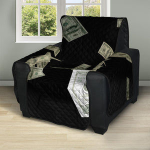 Flying US Dollar Print Recliner Protector