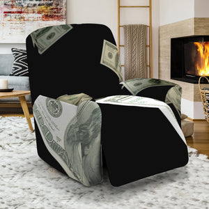 Flying US Dollar Print Recliner Slipcover