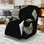 Flying US Dollar Print Recliner Slipcover