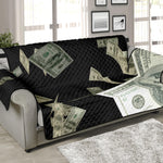 Flying US Dollar Print Sofa Protector