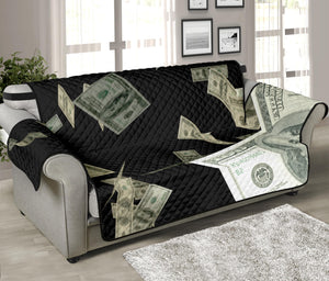 Flying US Dollar Print Sofa Protector