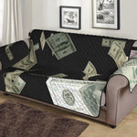 Flying US Dollar Print Sofa Protector