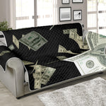 Flying US Dollar Print Sofa Protector