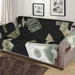 Flying US Dollar Print Sofa Protector