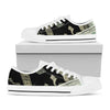 Flying US Dollar Print White Low Top Shoes