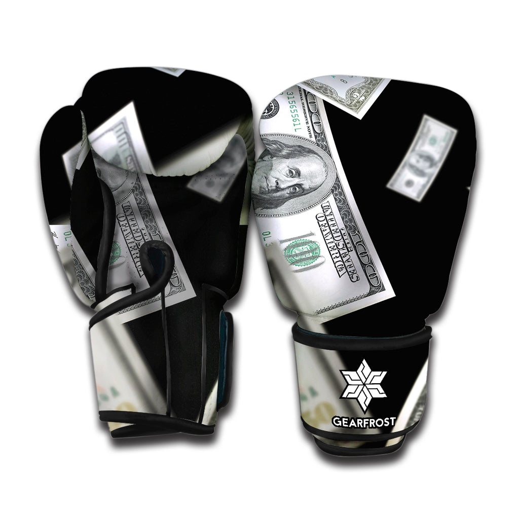 Flying USD Print Boxing Gloves