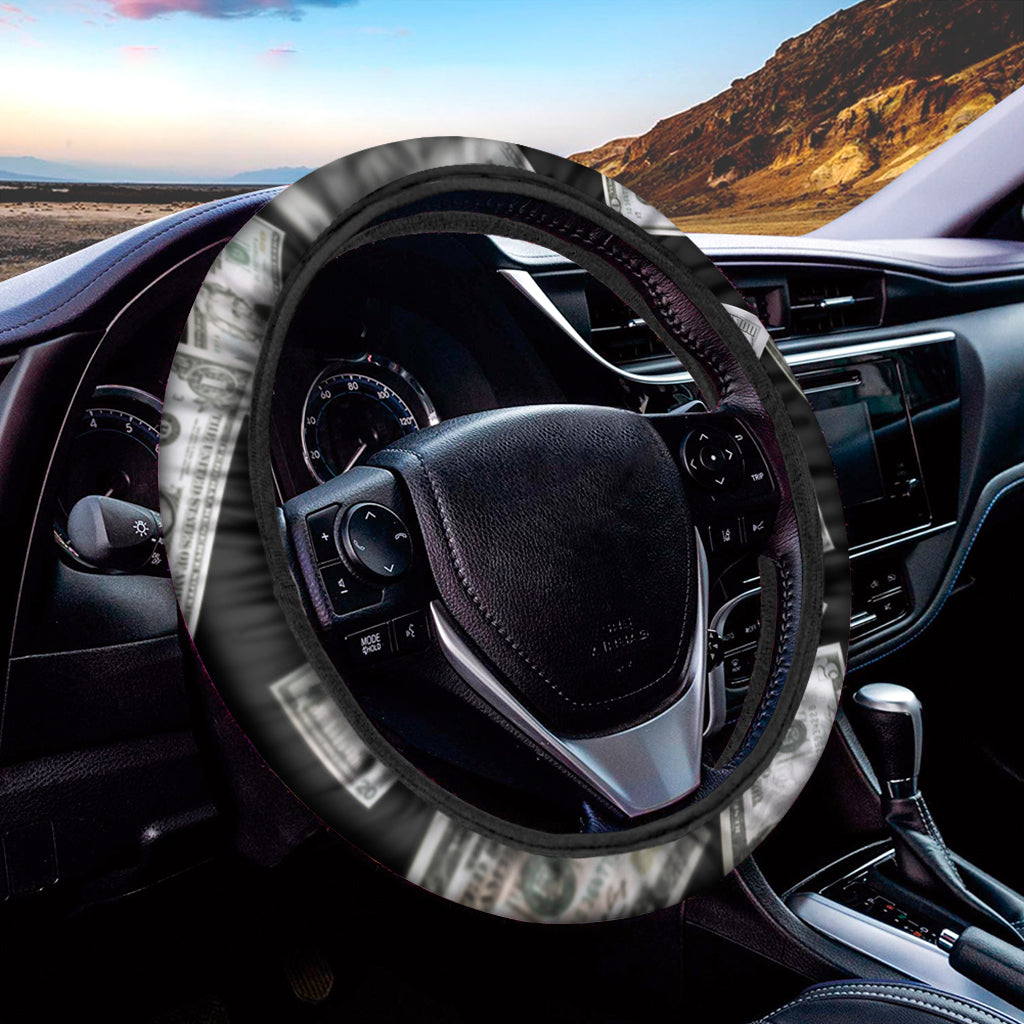 Flying USD Print Car Steering Wheel Cover