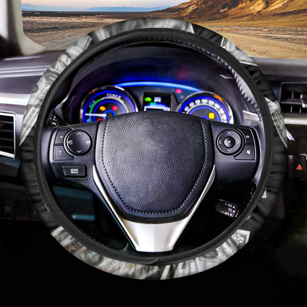 Flying USD Print Car Steering Wheel Cover