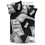 Flying USD Print Duvet Cover Bedding Set