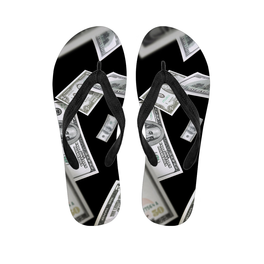 Flying USD Print Flip Flops