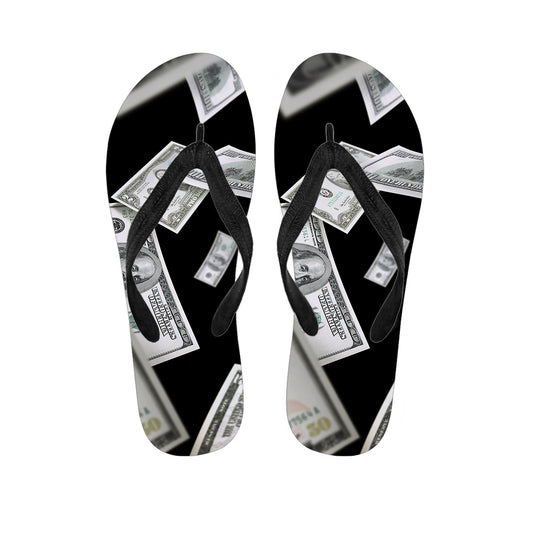 Flying USD Print Flip Flops