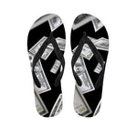 Flying USD Print Flip Flops