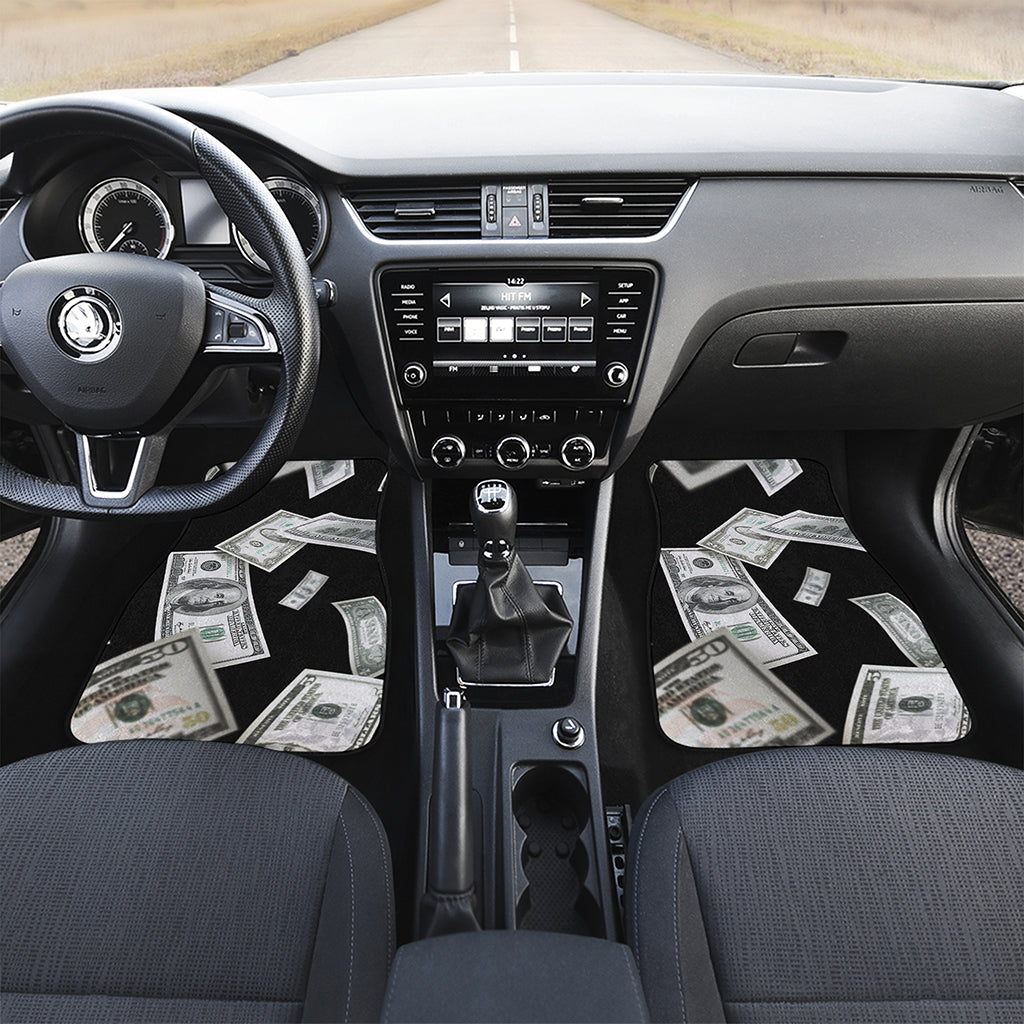 Flying USD Print Front and Back Car Floor Mats