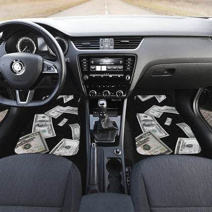 Flying USD Print Front and Back Car Floor Mats