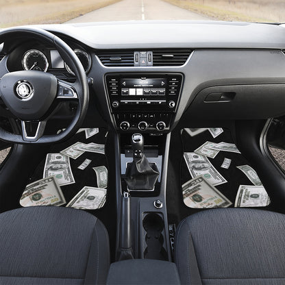 Flying USD Print Front Car Floor Mats