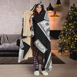 Flying USD Print Hooded Blanket