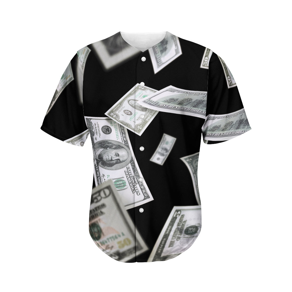 Flying USD Print Men's Baseball Jersey