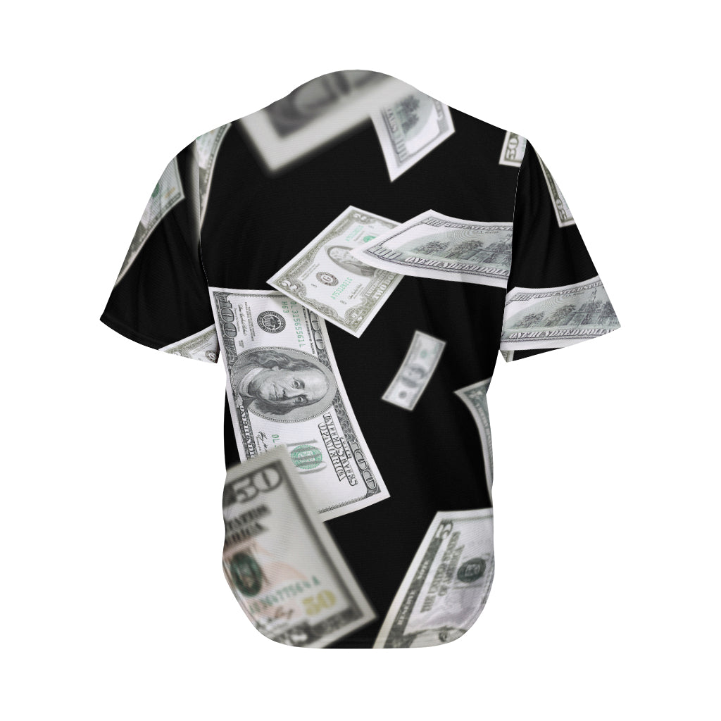 Flying USD Print Men's Baseball Jersey