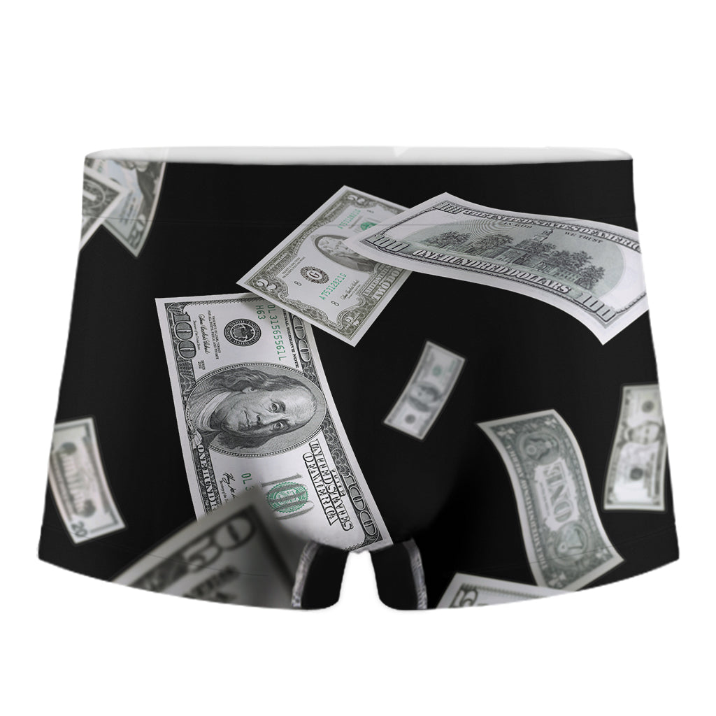 Flying USD Print Men's Boxer Briefs