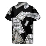 Flying USD Print Men's Short Sleeve Shirt