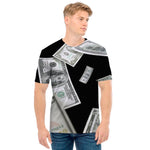 Flying USD Print Men's T-Shirt