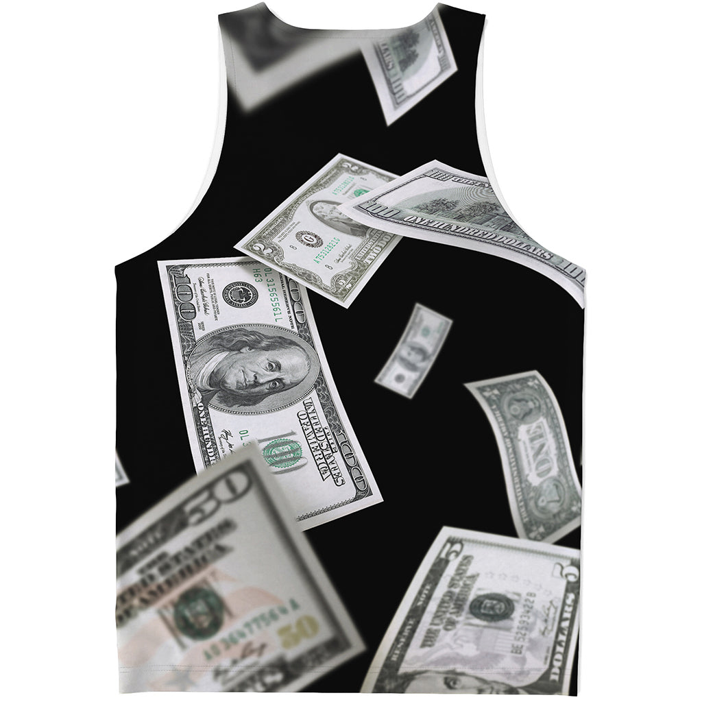 Flying USD Print Men's Tank Top