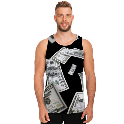 Flying USD Print Men's Tank Top