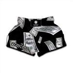 Flying USD Print Muay Thai Boxing Shorts