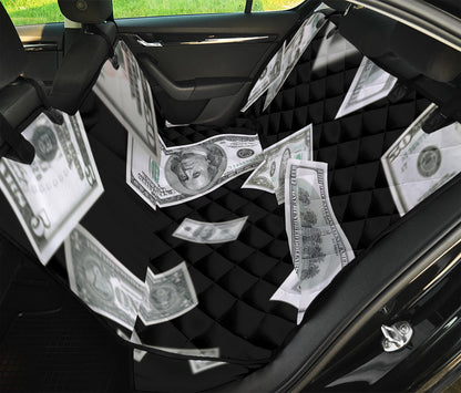 Flying USD Print Pet Car Back Seat Cover