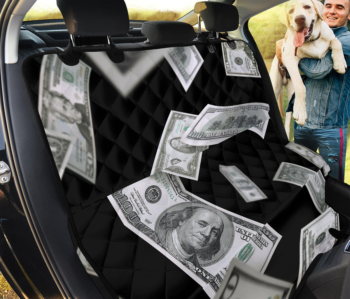 Flying USD Print Pet Car Back Seat Cover