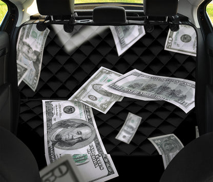 Flying USD Print Pet Car Back Seat Cover