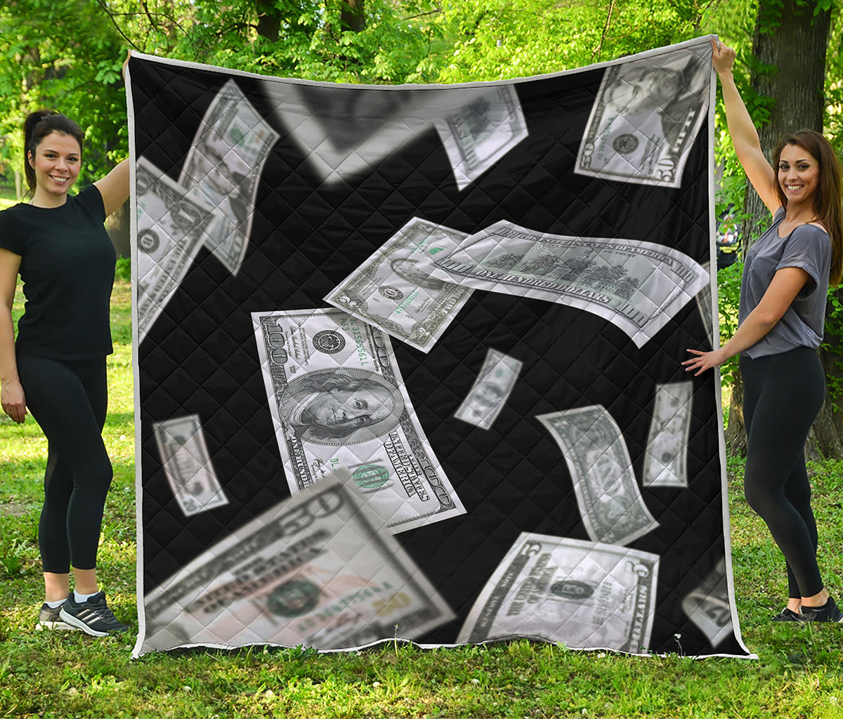 Flying USD Print Quilt