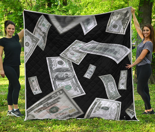 Flying USD Print Quilt
