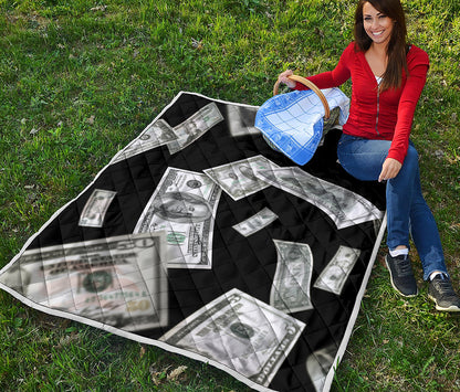 Flying USD Print Quilt