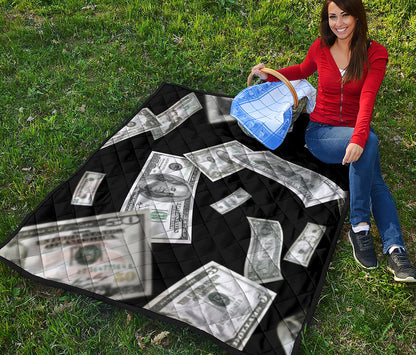 Flying USD Print Quilt