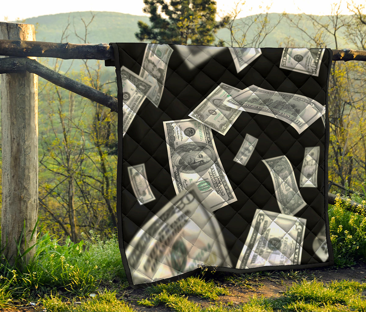 Flying USD Print Quilt