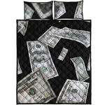 Flying USD Print Quilt Bed Set