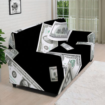 Flying USD Print Sofa Cover