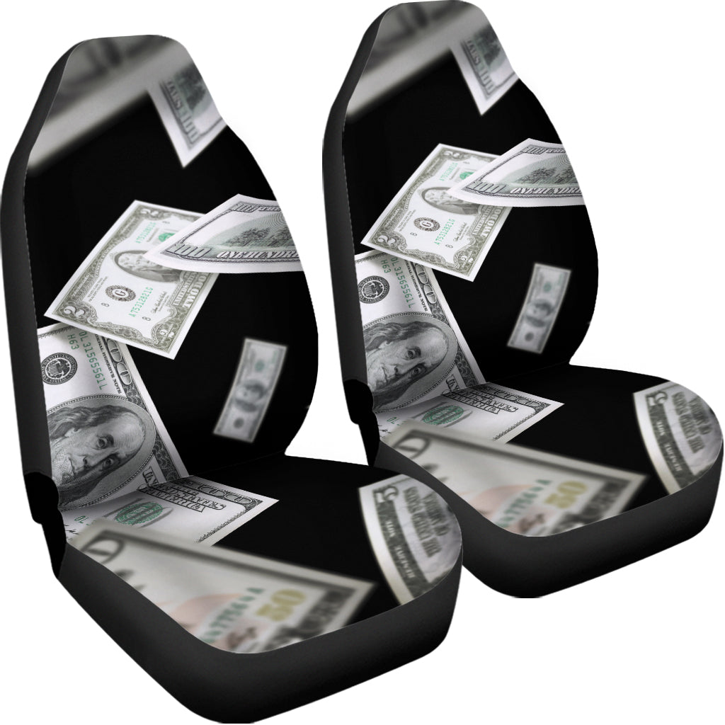 Flying USD Print Universal Fit Car Seat Covers