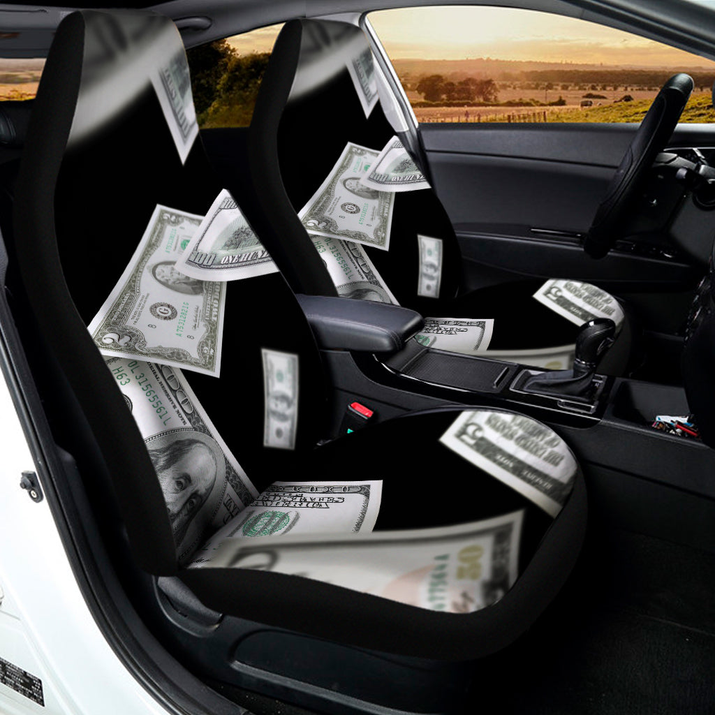 Flying USD Print Universal Fit Car Seat Covers