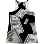 Flying USD Print Women's Racerback Tank Top