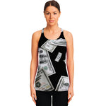 Flying USD Print Women's Racerback Tank Top